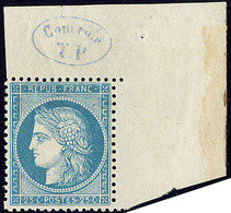 ** No 60A, Bleu, Cdf Avec Cachet Contrôle TP, Jolie Pièce. - TB - 1871-1875 Ceres