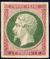 (*) Empire Non Dentelé. Epreuves Bicolores. 1f Rouge Et Vert, à L'unité. - TB. - R - Andere & Zonder Classificatie