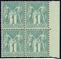 ** No 61, Bloc De Quatre Bdf, Très Frais. - TB - 1876-1878 Sage (Type I)