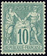 ** No 65, Vert, Infime Froissure Mais Très Frais Et TB. - R - 1876-1878 Sage (Type I)