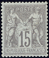 ** No 66, Gris, Très Frais Et Centré. - TB. - R - 1876-1878 Sage (Type I)