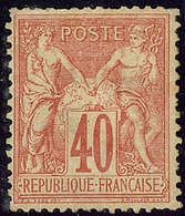 * No 70, Fortes Charnières Et Dents Courtes, B D'aspect - 1876-1878 Sage (Type I)