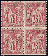 No 71, Bloc De Quatre. - TB - 1876-1878 Sage (Type I)