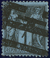 Bleu De Prusse. No 84, Annulation Typographique, Jolie Pièce. - TB. - RR - 1876-1878 Sage (Type I)