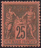 * No 91, Fortes Charnières Sinon Très Frais Et TB. - R - 1876-1878 Sage (Type I)