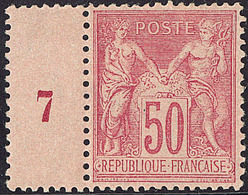 * No 98, Bdf Avec Mill. 7, Très Frais. - TB - 1876-1878 Sage (Type I)