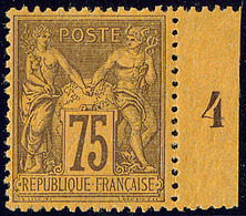 ** No 99, Violet Sur Orange, Bdf Avec Mill. 4, Très Frais Et Bien Centré. - TB - 1876-1878 Sage (Type I)