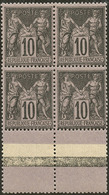 ** No 103, Bloc De Quatre Bdf. - TB - 1876-1878 Sage (Type I)