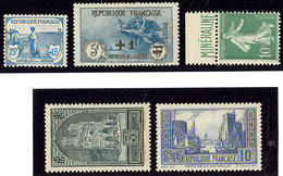 * 1e Orphelins. Nos 151, 169a, 188A, 259a, 261c. - TB - Other & Unclassified