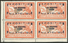 ** Exposition Du Havre. No 257A, Bloc De Quatre Petit Cdf, Très Frais Et Centré. - TB. - R - Andere & Zonder Classificatie