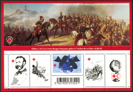 ** Croix-Rouge, Sans Légende Bleue Sur 4 Timbres. No F4386a, + Un Ordinaire, Superbe. - R - Unclassified