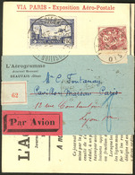 Lettre EIPA 30. No 6c + Poste 108 + 111 + 174, Sur Journal L'Aérogramme, Recommandé Pour Paris Et Réexpédié. - TB - Other & Unclassified