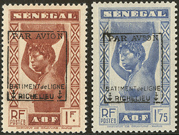 * Richelieu. Sur Sénégal. Nos 6, 7. - TB - Poste Aérienne Militaire