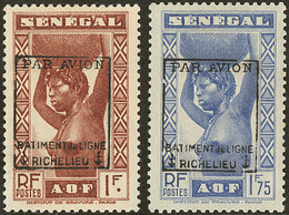 * Richelieu. Sur Sénégal. Nos 6, 7. - TB - Poste Aérienne Militaire