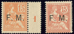 ** Nos 1 Bdf Mill. 1, 2. - TB - Timbres De Franchise Militaire