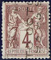 Surcharge 5 Lignes. No 14, Sans Quantième OCTO, Pli. - TB - 1893-1947