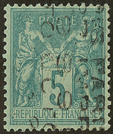 Surcharge 5 Lignes. No 15, 9 OCTO. - TB - 1893-1947