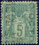 Surcharge 5 Lignes. No 15, 5 OCTO. - TB. - R - 1893-1947