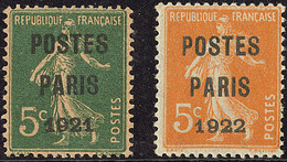 * Postes Paris. Nos 26c Papier GC, 30. - TB - 1893-1947