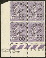 ** Louvre. No 47 (Maury 59), Bloc De Quatre Cdf (un Ex *). - TB - 1893-1947