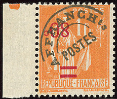 ** Type Paix. Surcharge Renversée. No 74a, Bdf. - TB - 1893-1947