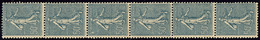 ** No 7, Bande Verticale De Six N°161. - TB - Coil Stamps