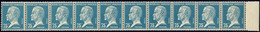 ** No 15, Bande Horizontale De Dix N°177, Bdf, Superbe. - R - Coil Stamps