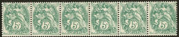 ** No 16, Bande Horizontale De Six N°111, Superbe - Coil Stamps