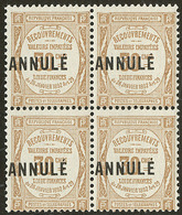 ** ANNULE. No 25, Bloc De Quatre. - TB - Cursussen