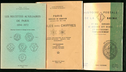 Histoire Postale De La Seine Par J. Legendre, Paris Les Bureaux De Quartier Obl étoile Par A. Rochette Et Les Recettes A - Andere & Zonder Classificatie