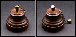 Petite Lampe à Huile En Cuivre Pour Chauffer La Cire à Cacheter, Diam.50mm, H.36mm. - TB - Stamp Boxes