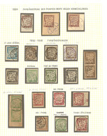 Taxe. Collection. Oblitérations 1884-1906, 17 Ex Et Deux Paires Verticales, Généralement Frappes Choisies. - TB - Altri & Non Classificati