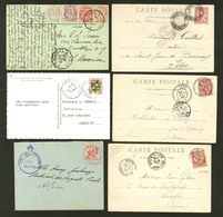 Lettre Lot. 1902-1962, 6 Enveloppes Ou CP, Affts Divers Dont France Et Destinations. - TB - Sonstige & Ohne Zuordnung