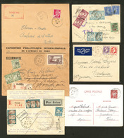 Lettre Lot. 1928-1945, 6 Enveloppes Dont 2 Recomm., Affts Et Obl Divers. - TB - Andere & Zonder Classificatie