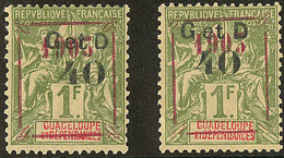 * Variétés. No 52a (Maury 51IA), 2 Dont Un "Abeille" Tournée Case 14 (Maury 51IAf). - TB (cote Maury) - Sonstige & Ohne Zuordnung