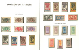 * HAUT-SENEGAL ET NIGER. Collection. 1906-1917 (Poste, Taxe), + Tchad Complet, Des Ex **. - TB - Other & Unclassified