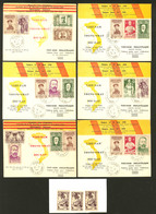 Lettre Lot. 1949, 6 CP Commémorative Affts Divers 14 Juin Et 15 Juillet, + N°270A (3 Ex (*)). - TB - Other & Unclassified