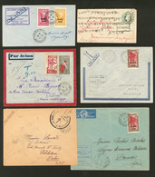 Lettre Lot. 1902-1944, 6 Enveloppes Affts Divers. - TB Ou B - Other & Unclassified