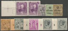 * Nos 48/50, 68d Paire Bdf Papier Filigrané Et 70, 72, 74A Et 85 En Paire Mill. - TB - Sonstige & Ohne Zuordnung