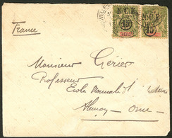 Lettre No 58 (2 Dont Un Pd), Sur Enveloppe D'Avril 1901 Pour La France. - TB - Andere & Zonder Classificatie