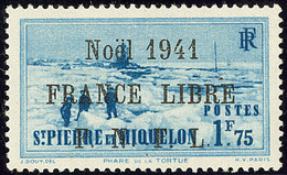 ** France-Libre. Surcharge Noire. No 225B, Pos. 9, Très Frais. - TB. - R - Sonstige & Ohne Zuordnung