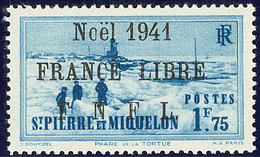 * France-Libre. Surcharge Noire. No 225B, Très Frais. - TB. - R - Other & Unclassified