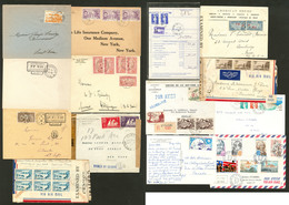 Lettre Lot. 1931-1978 (Poste), 13 Enveloppes Affts, Obl Et Destinations Divers Dont 2 Plis Censurés. - TB - Other & Unclassified