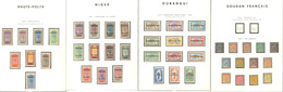 * Collection. 1894-1944 (Poste, Etc.), Complète Sauf 1 Et 2, + Hte Volta, Niger, Oubangui, Etc. - TB - Sonstige & Ohne Zuordnung