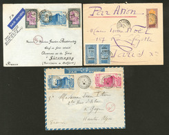 Lettre Lot. 1927-1940, 3 Enveloppes Affts Divers Dont Révolution. - TB - Other & Unclassified