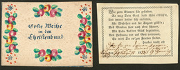 Lettre Faire Part De Communion De 1853, Sous Enveloppe Ornée. - TB - Sonstige & Ohne Zuordnung