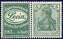 ** Timbres De Carnets (cote Michel). No 83 (Mi. #W2.4), En Paire Avec Pub Lecin. - TB - Altri & Non Classificati