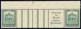 ** Timbres De Carnets (cote Michel). No 435 (Mi. #WZ7), Paire Avec Deux Intervalles Z + Pub, Bdf. - TB - Autres & Non Classés