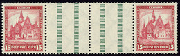 ** Timbres De Carnets (cote Michel). No 436 (Mi. #WZ8), Paire Avec Deux Intervalles Z. - TB - Autres & Non Classés