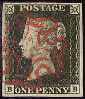 Penny Black. No 1, "B B". - TB - Other & Unclassified